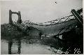 Hängbron som kollapsade i Pörtom 1946